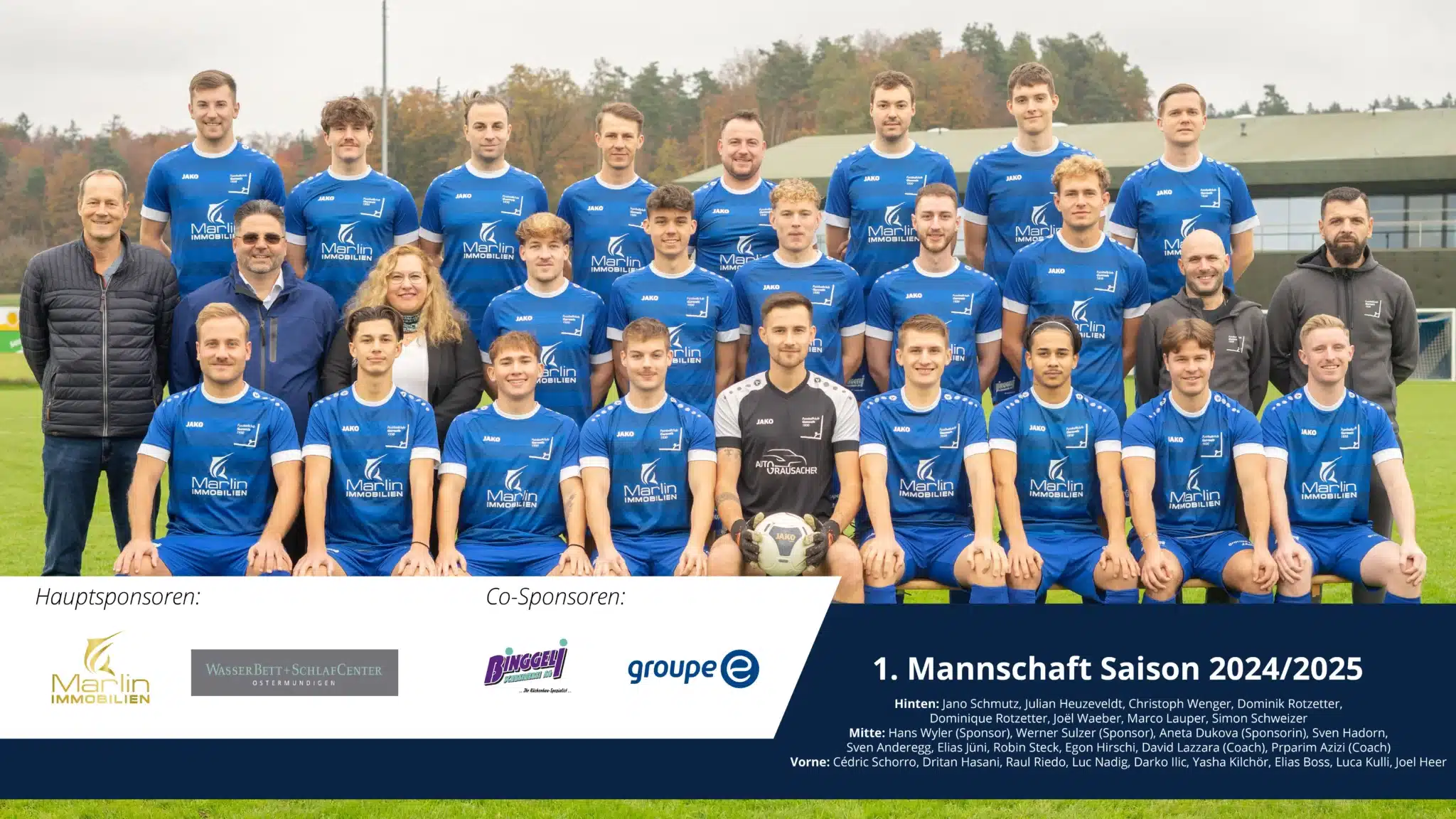 MARLIN Immobilien AG als Hauptsponsor des FC Gurmels